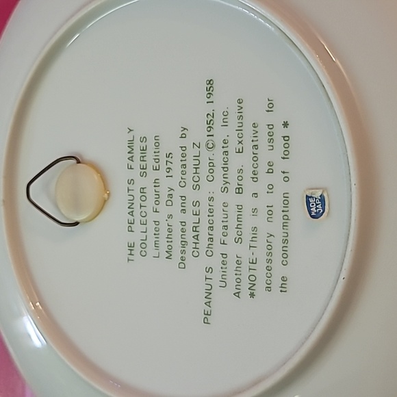 Vintag Peanuts Mother’s Day Plate - Picture 3 of 4
